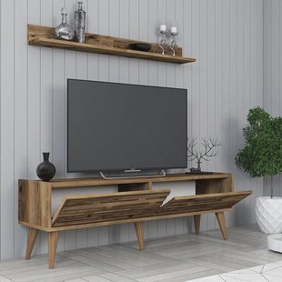 Set van TV-meubel en wandrek Valensiya | Kalune Design