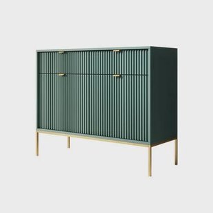 Meubella - Dressoir Navil 2 - Groen - 104 cm Meubella - Dressoir Navil 2 - Groen - 104 cm