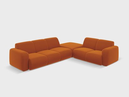 6-zitshoekbank Lola velvet rechts | Windsor & Co