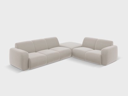 6-zitshoekbank Lola velvet rechts | Windsor & Co