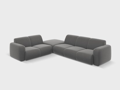 6-zitshoekbank Lola velvet links | Windsor & Co