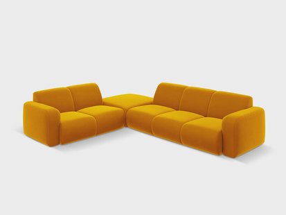 6-zitshoekbank Lola velvet links | Windsor & Co