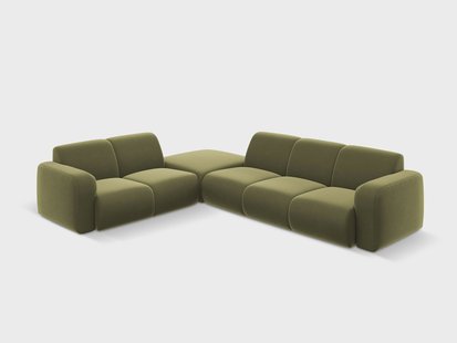 6-zitshoekbank Lola velvet links | Windsor & Co