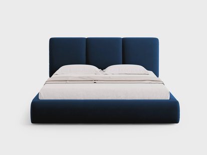 Bedframe Nicolas velvet met opbergruimte en hoofdbord 200 x 200 cm | Cosmopolitan Design