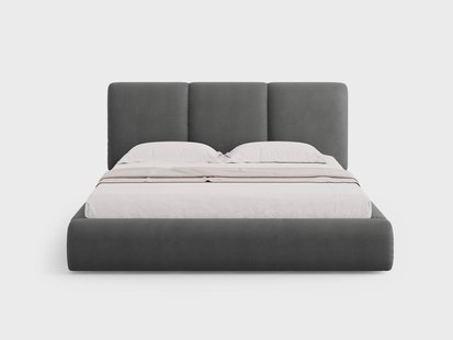 Bedframe Nicolas chenille met opbergruimte en hoofdbord 180 x 200 cm | Cosmopolitan Design