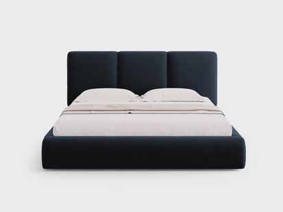 Bedframe Nicolas velvet met opbergruimte en hoofdbord 160 x 200 cm | Cosmopolitan Design