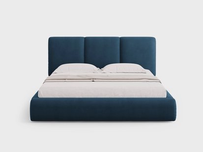 Bedframe Nicolas chenille met opbergruimte en hoofdbord 160 x 200 cm | Cosmopolitan Design