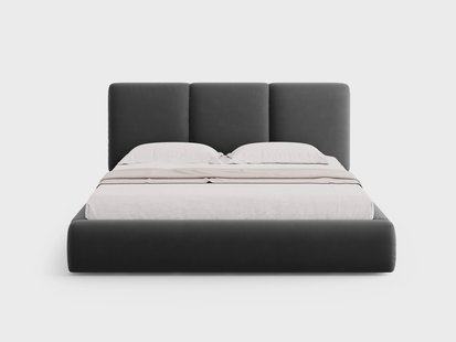 Bedframe Nicolas velvet met opbergruimte en hoofdbord 160 x 200 cm | Cosmopolitan Design