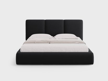 Bedframe Nicolas velvet met opbergruimte en hoofdbord 140 x 200 cm | Cosmopolitan Design