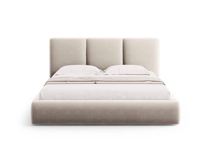 Bedframe Nicolas velvet met opbergruimte en hoofdbord 140 x 200 cm | Cosmopolitan Design
