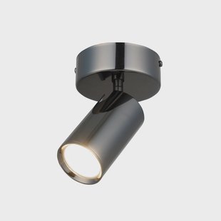 Lucea Plafondspot Spotte, zwart-chroom, 1-lamp