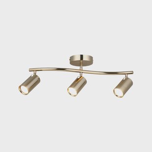 Lucea Plafondspot Spotte, goud, 3-lamps