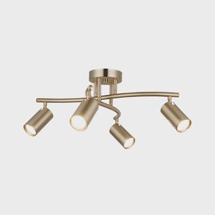 Lucea Plafondspots, messing antiek, 4-lamps