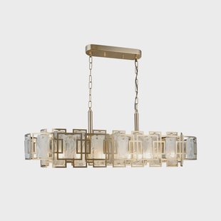 Lucea Kroonluchter Karmella 100 cm messing antiek 12-lichts.