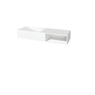 Best-Design Gruna Wastafel Just-Solid 120x42x20cm Mat Wit