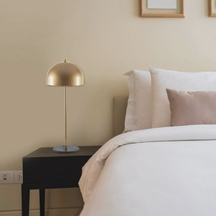 Opviq Can NT-134 tafellamp, goud, halfronde kap