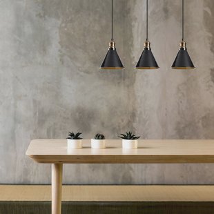 Opviq Hanglamp Berceste 251-S1 3-lamps zwart/goud Opviq Hanglamp Berceste 251-S1 3-lamps zwart/goud