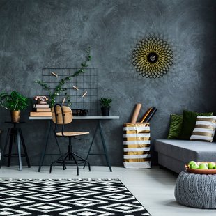 Opviq Wandlamp Fellini MR-987 gatenpatroon Ø50cm zwart