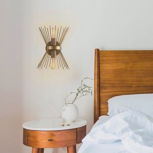 Opviq Wandlamp Kirpi 3092 up/down breedte 23cm goud