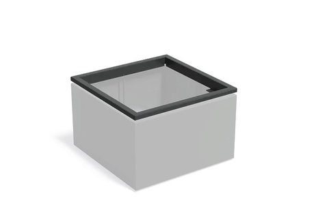 Aluminium rand CARREZ in-lite ready 100x100cm.