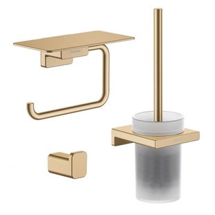 Hansgrohe Addstoris toiletaccessoireset - driedelig - Brushed bronze SW651264/SW651181/SW651434