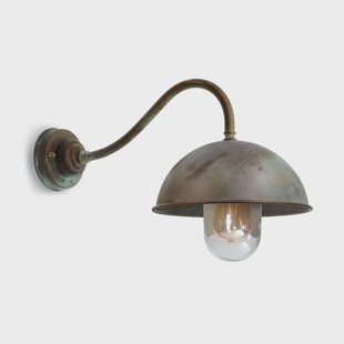 Moretti Luce Wandlamp Circle 3238, gebogen, antiek messing