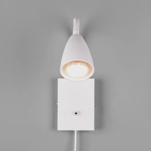 Trio Lighting Wandlamp Wanda met stekker, mat wit Trio Lighting Wandlamp Wanda met stekker, mat wit