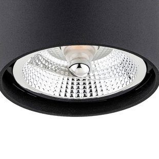 Argon Opbouw plafondspot Tubo Ø 12 cm, zwart