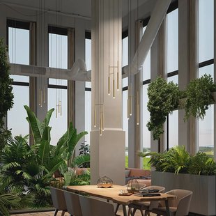 LEDS-C4 Sierlijke 3-lamps Candle LED hanglamp