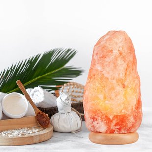 Envostar Harmony zoutlamp naturel voet 30-35cm