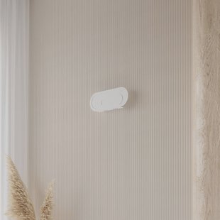 Euluna Elzear wandlamp, ovaal, wit