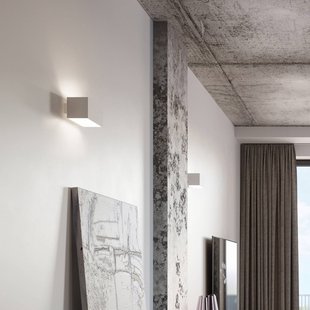 Euluna Elestren wandlamp, hoekig, wit Euluna Elestren wandlamp, hoekig, wit