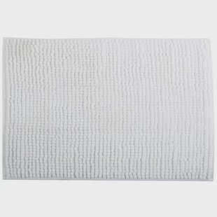 MSV Badkamerkleed|badmat voor op de vloer - ivoor wit - 60 x 90 cm