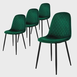 Set van 4 eetkamerstoelen Wisk velvet |