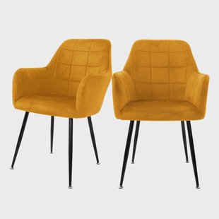 Set van 2 eetkamerstoelen Zel velvet |
