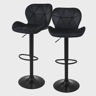 Set van 2 barkrukken Leah velvet |