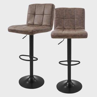 Set van 2 barkrukken Abigail kunstleer |