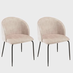 Set van 2 eetkamerstoelen Augustin velvet | Macabane