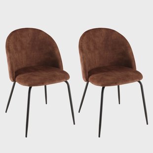 Set van 2 eetkamerstoelen Augustin velvet | Macabane