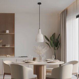 Lindby hanglamp Belarion, opaal, 1-lamp, glas, Ø 23 cm