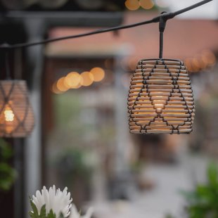 PR Home buitenlamp Lollo, rotan look, 5-lamps