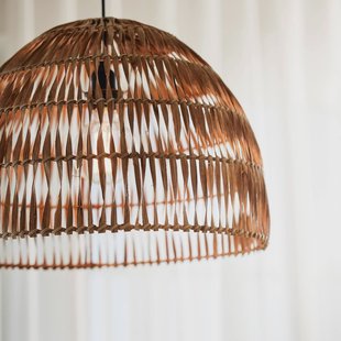 PR Home Hanglamp Lace, rotan kap, Ø 37 cm