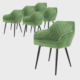 Set van 6 eetkamerstoelen Amino velvet | ML-Design Set van 6 eetkamerstoelen Amino velvet | ML-Design