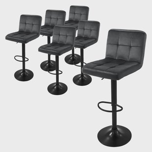 Set van 6 barkrukken Abigail velvet | ML-Design Set van 6 barkrukken Abigail velvet | ML-Design