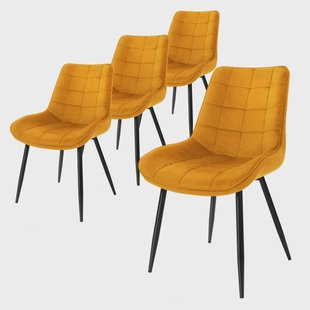 Set van 4 eetkamerstoelen Bea velvet | ML-Design Set van 4 eetkamerstoelen Bea velvet | ML-Design