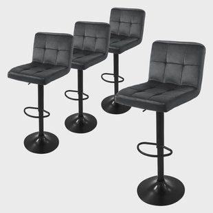 Set van 4 barkrukken Abigail velvet | ML-Design Set van 4 barkrukken Abigail velvet | ML-Design