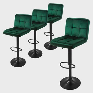Set van 4 barkrukken Abigail velvet | ML-Design Set van 4 barkrukken Abigail velvet | ML-Design
