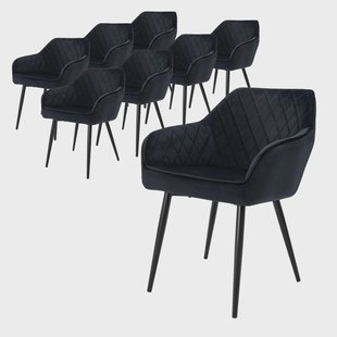 Set van 8 eetkamerstoelen Amino velvet | ML-Design Set van 8 eetkamerstoelen Amino velvet | ML-Design