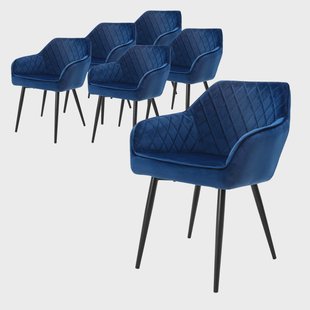Set van 6 eetkamerstoelen Amino velvet | ML-Design Set van 6 eetkamerstoelen Amino velvet | ML-Design