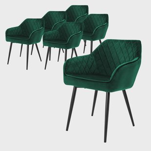Set van 6 eetkamerstoelen Amino velvet |